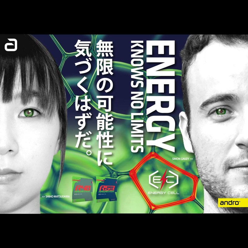 andro 112280 Table Tennis Table Tennis Soft Rubber Razanter R48