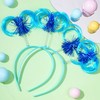 2 Pcs Ponytail Headband Blue Feathers Hair Wig Headwear Accessory