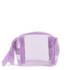 Vera Bradley Clear Mini Cosmetic Makeup Organizer, Purple Rhapsody