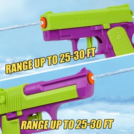 2 Packs Water Gun for Kids Squirt Guns Water Blaster Soaker Toys Water Pistol Toys for Boys Girls Toddlers, Outdoor Beach Swimming Pool Game Summer Party Favor