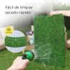 Alfombra Césped Perros Fengtuilie 71x46cm Lavable Ecológica Verde