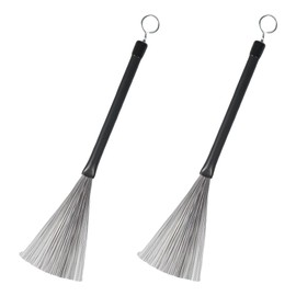 KDSSYFT 2pcs Wire Brushes Drum Brush Drum Wire Brush Drum Stick Brush Drum Wire Brush Extruded for Students Adults