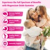 2 Pack Magnesium Oxide 400mg Gummies for Vegan Sugar-Free Raspberry