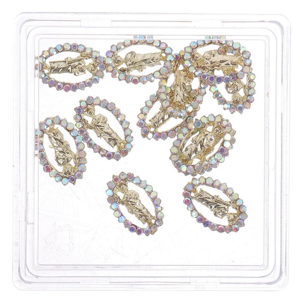 Baluue 12pcs Jesus Decorative Nail Charms for DIY Nail Art
