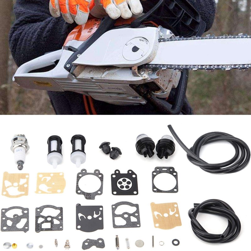 Carburetor Repair Kit Primer Bulb Fuel Line Filter Fit for