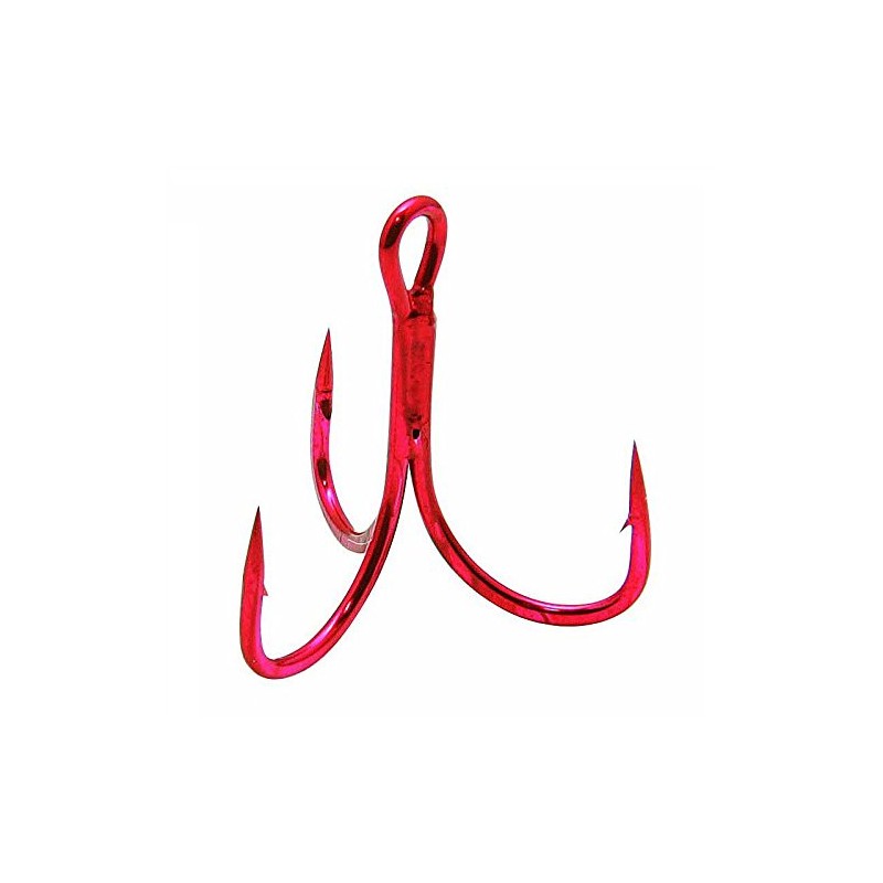 Laser Triplets Red Treble Hooks Large Pack Big Bag 15