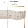 2 Tier Corner Bathroom Countertop Organizer Space Saving Easy Assembly
