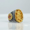Knight Templar Ring, Crusader Ring for Men, Medieval Knight Sword