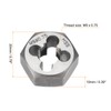 sourcing map Hex Threading Die M9 x 0.75 Metric Thread