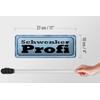 FEMER Tin Sign with Slogan 27 x 10 cm Swivel