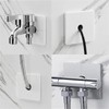 Square Shower Arm Flange Escutcheon Plate, Wall Split Pipe Cover