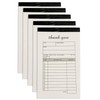 Roll Maven 5 Pack Thank You Receipt Book, 3.4x5.5 Handheld
