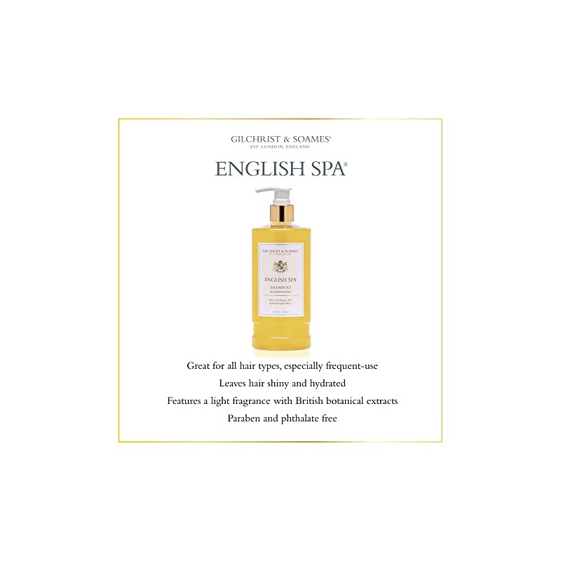 Gilchrist Soames- Champú English Spa - 15.5oz - Notas cítricas