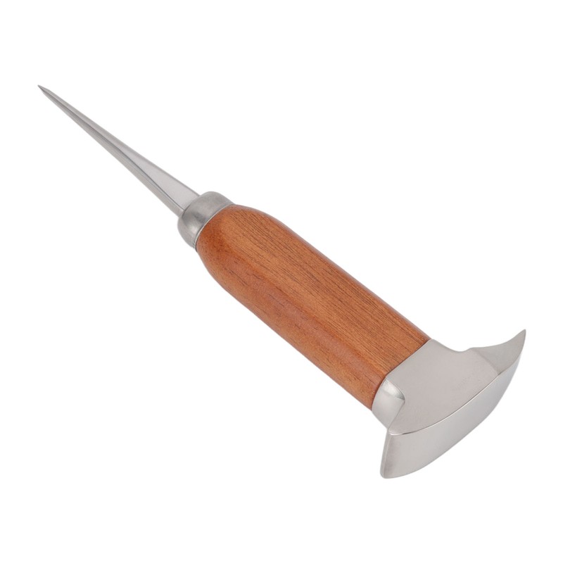 304 Stainless Steel Ice Chisel Wooden Handle Ice Chipper Hand