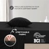 Sleepdown Jersey Sheet Set - Black, Full (4 Piece)