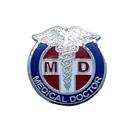 MD - Medical Doctor Lapel Pin Physician Caduceus Clinic Hospital Surgeon - A 134