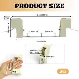 LEIBOCHAO R7S Socket 118mm 2 Pieces AC 100-240V R7S J118 Ceramic Socket with Linear Base, J118 R7S Ceramic Lamp Holder for R7S LED 118mm