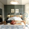 Wheatronic 20 inch Flush Mount Ceiling Light Fixture LED 36W,