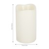 3pcs Electronic LED Candles Plastic Flameless Flickering Pillar Fake Candles