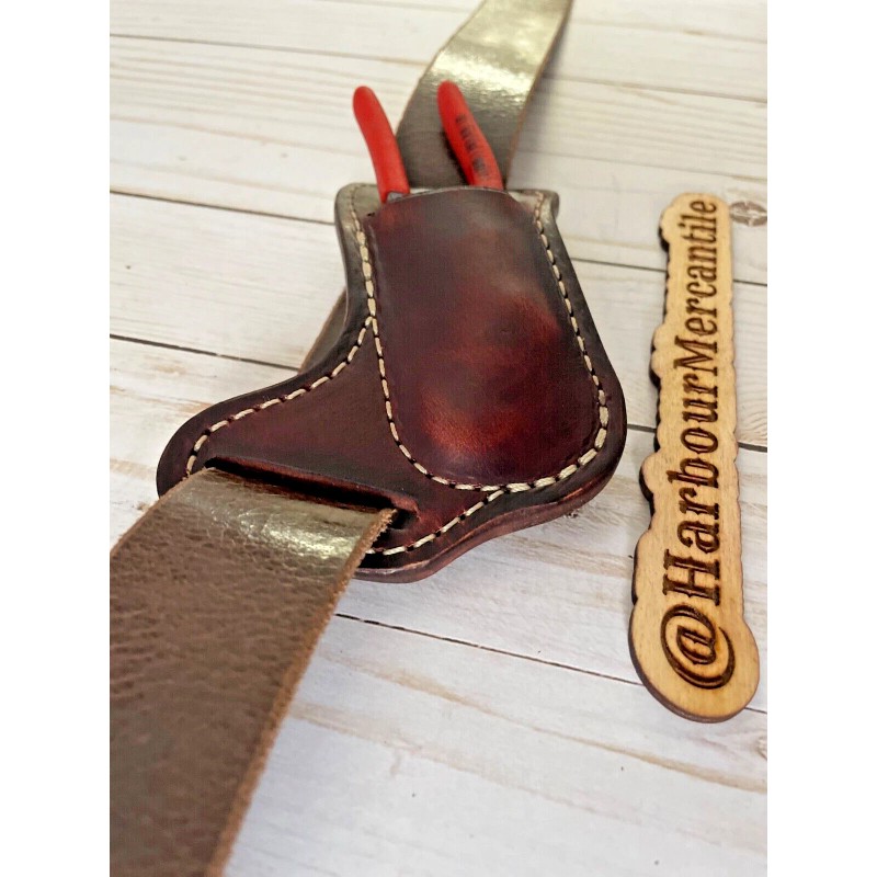 harbour mercantile channel lock sheath leather sheath for 5-6” pliers