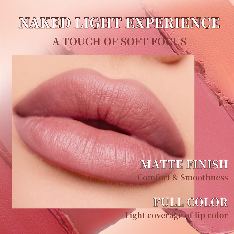 6Pcs/Set 2-in-1 Gradient Lip Liner & Lipstick Set, Ombre Effect