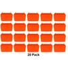 JSP Manufacturing Small Plastic Orange Pegboard Storage/Part Bins (20)