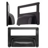 Fuxxer® 2 x Label Windows, Metal Handles, Black Antique Look,
