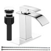sagetta Waterfall Bathroom Sink Faucet Single Hole Faucet with Three