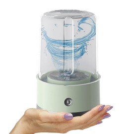 Byrotson Wireless Mini Washing Machine for Dormitory, Portable Small Washer, No Need to Plug in, No Need to Drain, 1L Capacity Compact Mini Washing Cup,Green