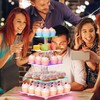 weddingwish 5 Tier Led Cupcake Stand, Acrylic Cupcake Tower Stand