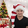 Ciffre Set of 2 Long Christmas Hats Santa Hat White