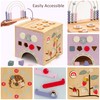 Pillowhale Wooden Activity Cube, Baby Montessori Toys with 8-in-1 Activity