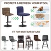 Bifaunvogel Bar Stool Cover with Backs Waterproof Counter Height Stool