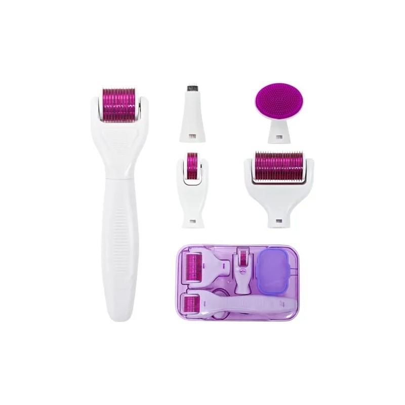 Derma Roller Para Cabello Y Barba Kit De Rodillos De