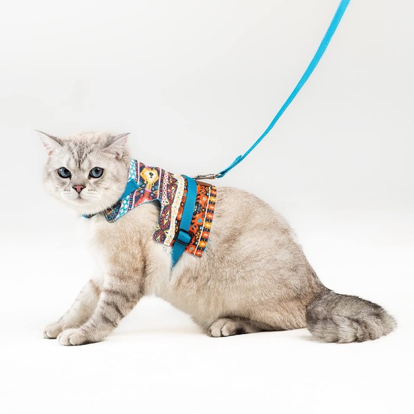 Patipatron Cat Harness and Leash Set, Cats Escape Proof -