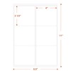 3 1/3" x 4" (25 Sheets) Address Labels, Labels Sticker
