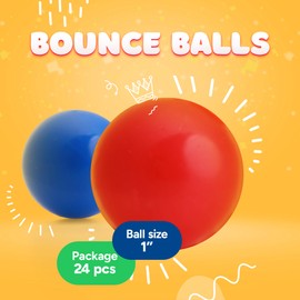 Entervending Bouncy Balls - 24 Pcs Small Bouncing Ball - 1.06 Inch - Bouncing Balls for Kids - Vending Machine Toys - Bouncy Ball Vending Machine Refill in Bulk