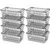 SANNO Freezer Basket Stackable Wire Baskets For Pantry Storage and