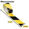 Harrier Hardware PVC Striped Safety Warning Adhesive Tape, Black &