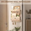 Rebee Vision Farmhouse Key Holder Wall Mount with Drawer Organizer