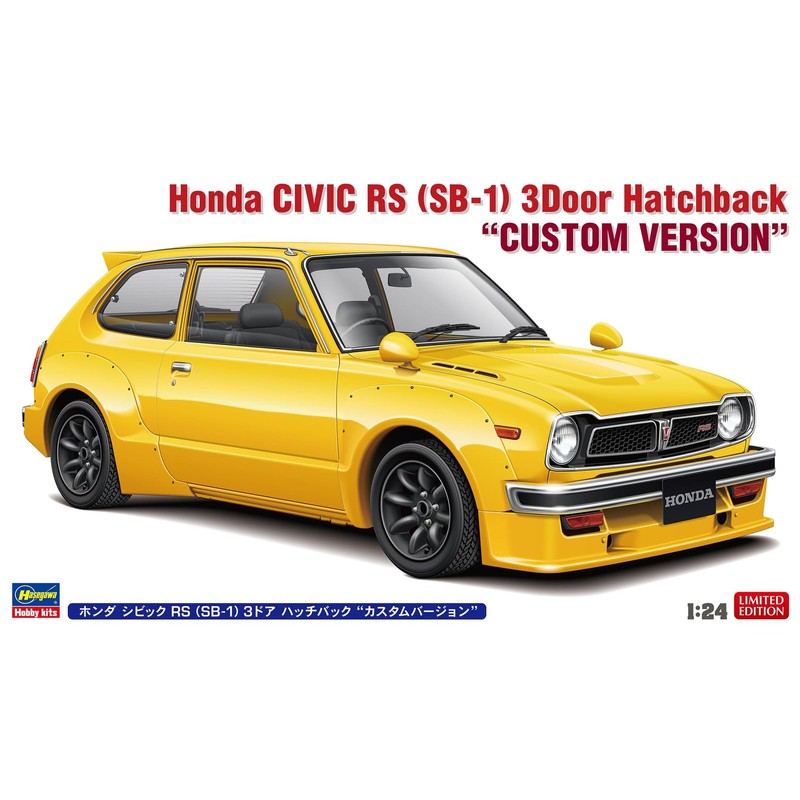Hasegawa 1/24 Honda Civic RS (SB-1) 3 Door Hatchback Custom