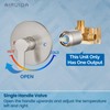 Airuida Round Single-Function Shower Handle Valve Trim Kit Shower Valves