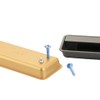 Zinc Alloy Black Sliding Door Handle Cabinet Drawer Knob Recessed