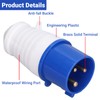 CEE Plug 3-Pin 32A IP44 Waterproof Plug 220-250 V CEE