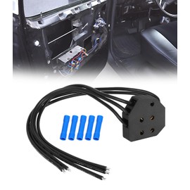 Power Window Switch Pigtail 5-Way Connector Plug Wire Kit for 80's GM C10 Monte Carlo Regal Power Window Harness Pigtail Replacement with 5 Crimp Connectors (Nylon)