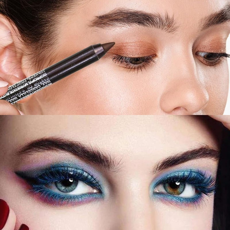 Professional Eye Makeup Set - 12 Color Eyeliner Pencil, Eyeshadow,