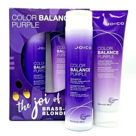 Champú Joico Color Balance púrpura 10,1 oz y acondicionador 8,5 oz dúo-nuevo en caja