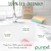 PureXT 16 Pop-Up Eco Sponges | Compostable, Cellulose | Dish