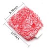 KLOPINXINGH 2 Pcs Microfiber Car Wash Mitt Cleaning Gloves Soft