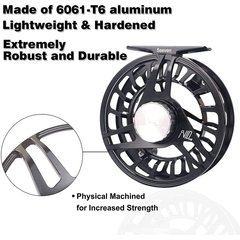 Maxcatch Fly Reel, CNC-machined Aluminum Body Super Large Arbor Design